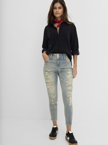 bonprix Slimfit Jeans in Blau