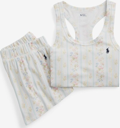 Polo Ralph Lauren Pyjama ' Tank & Short Set ' en blanc, Vue avec produit