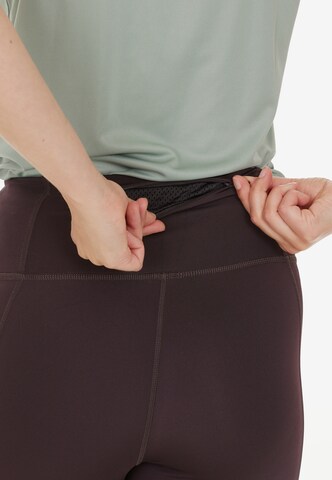 ENDURANCE Skinny Workout Pants 'Thadea' in Brown