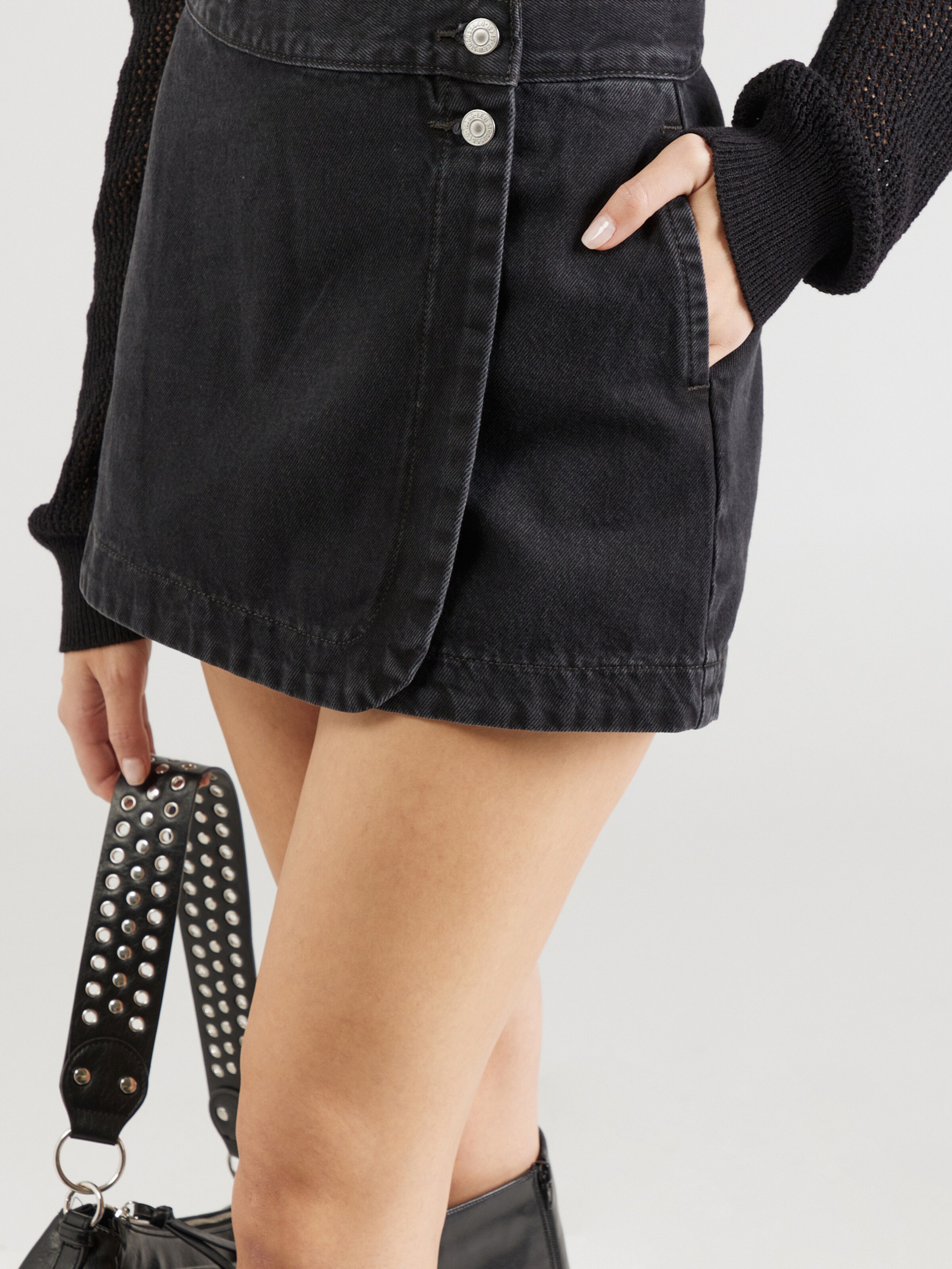 LEVI S Skirt in Black Denim ABOUT YOU