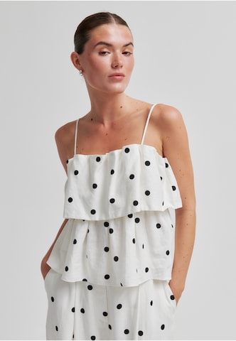 Top 'Salliy' di SECOND FEMALE in bianco: frontale