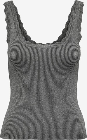JDY Knitted Top 'NANNA' in Silver: front