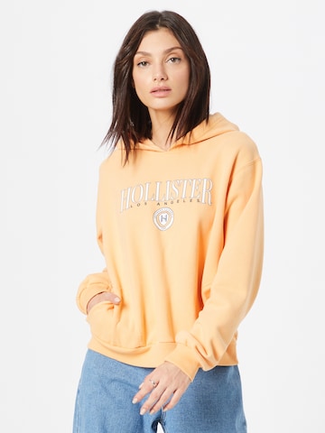 Sweat-shirt HOLLISTER en orange : devant