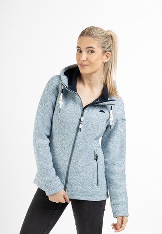 Schmuddelwedda Fleece jas in Blauw: voorkant