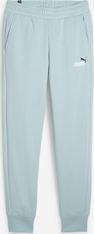 Effilé Pantalon de sport 'ESS+' PUMA en bleu : devant