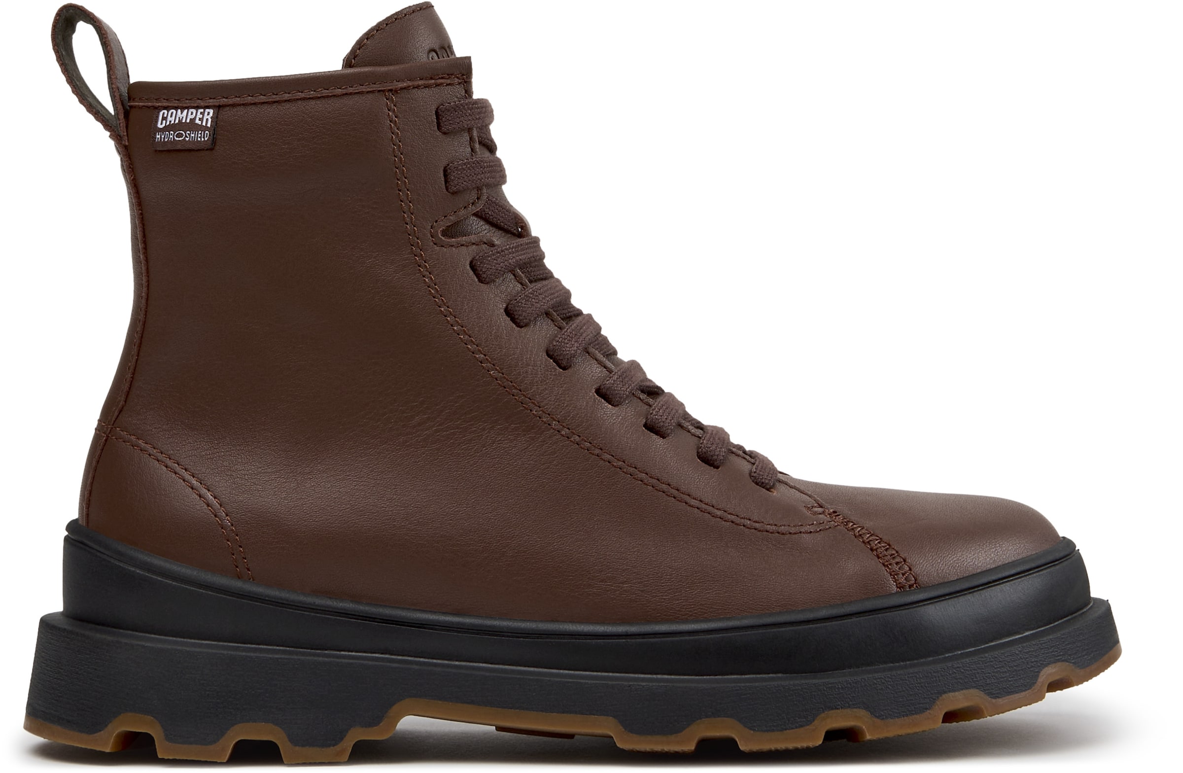 CAMPER - Botim com fivela 'Brutus+' em castanho