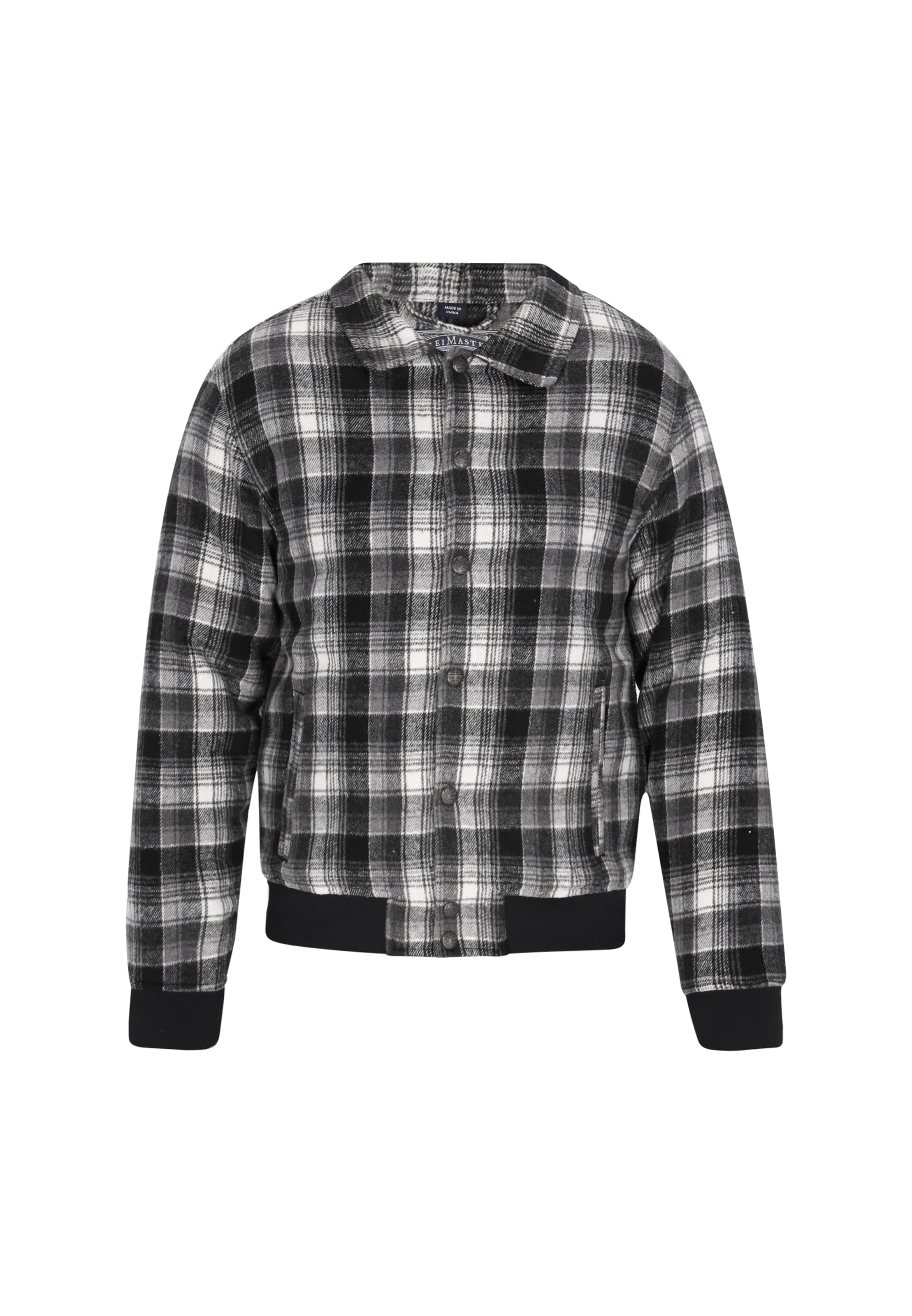 DreiMaster Vintage Veste mi-saison en noir / blanc, Vue avec produit