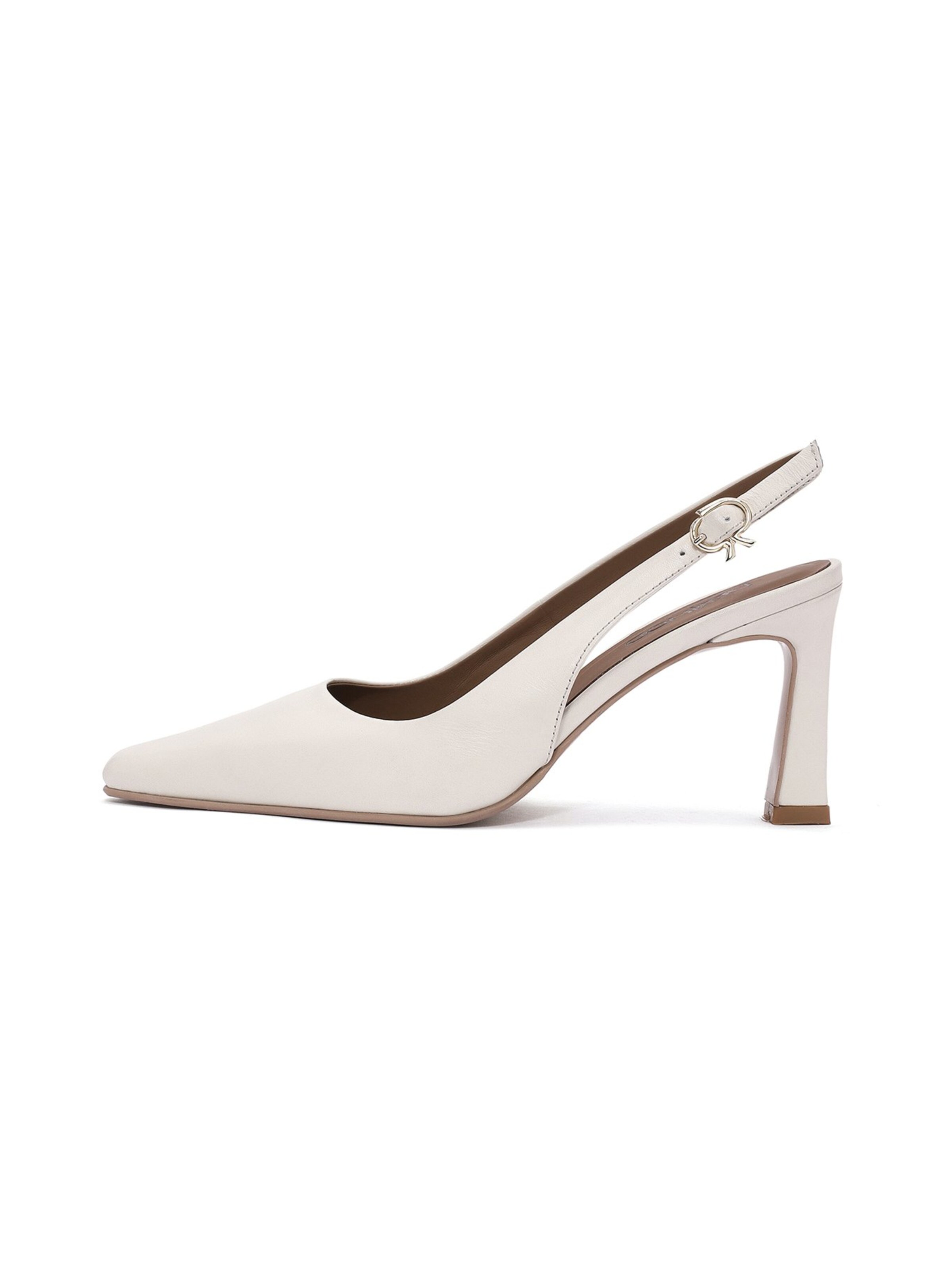 Derimod Slingback Pumps in Beige: front