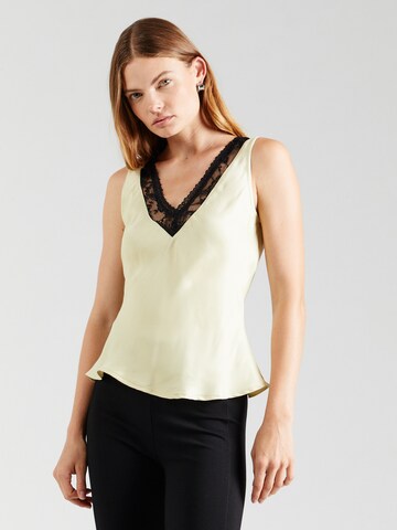 TOPSHOP Top in Yellow: front