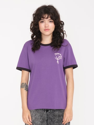 T-shirt 'RINGER' Volcom en violet : devant