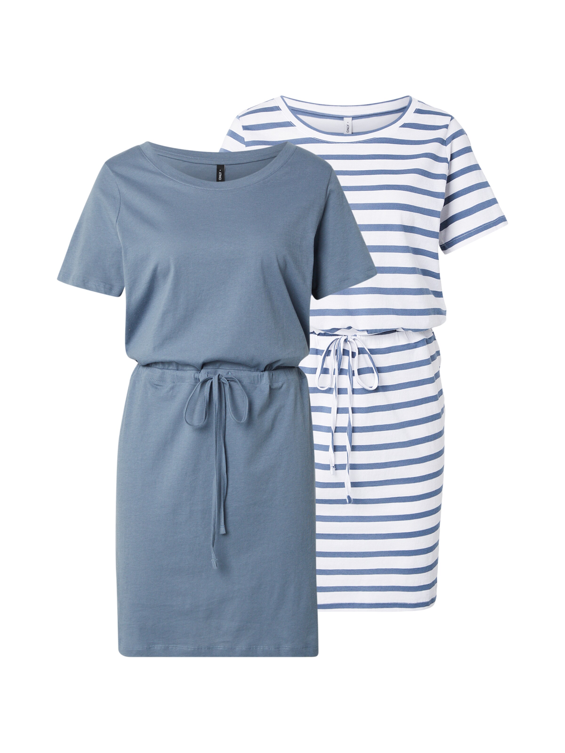 ONLY Haljina 'ONLHAPPY' u sivkasto plava / bijela, Pregled proizvoda