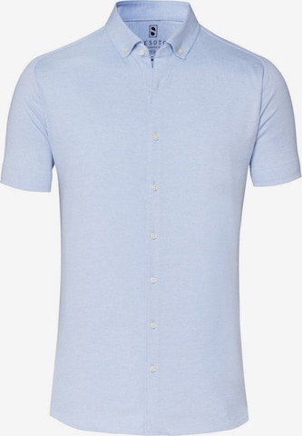 DESOTO Slim fit Button Up Shirt in Blue: front