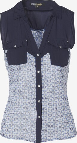 Camicia da donna di KOROSHI in blu: frontale