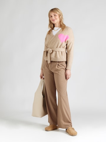 miss goodlife Плетена жилетка 'Hearts' в бежово