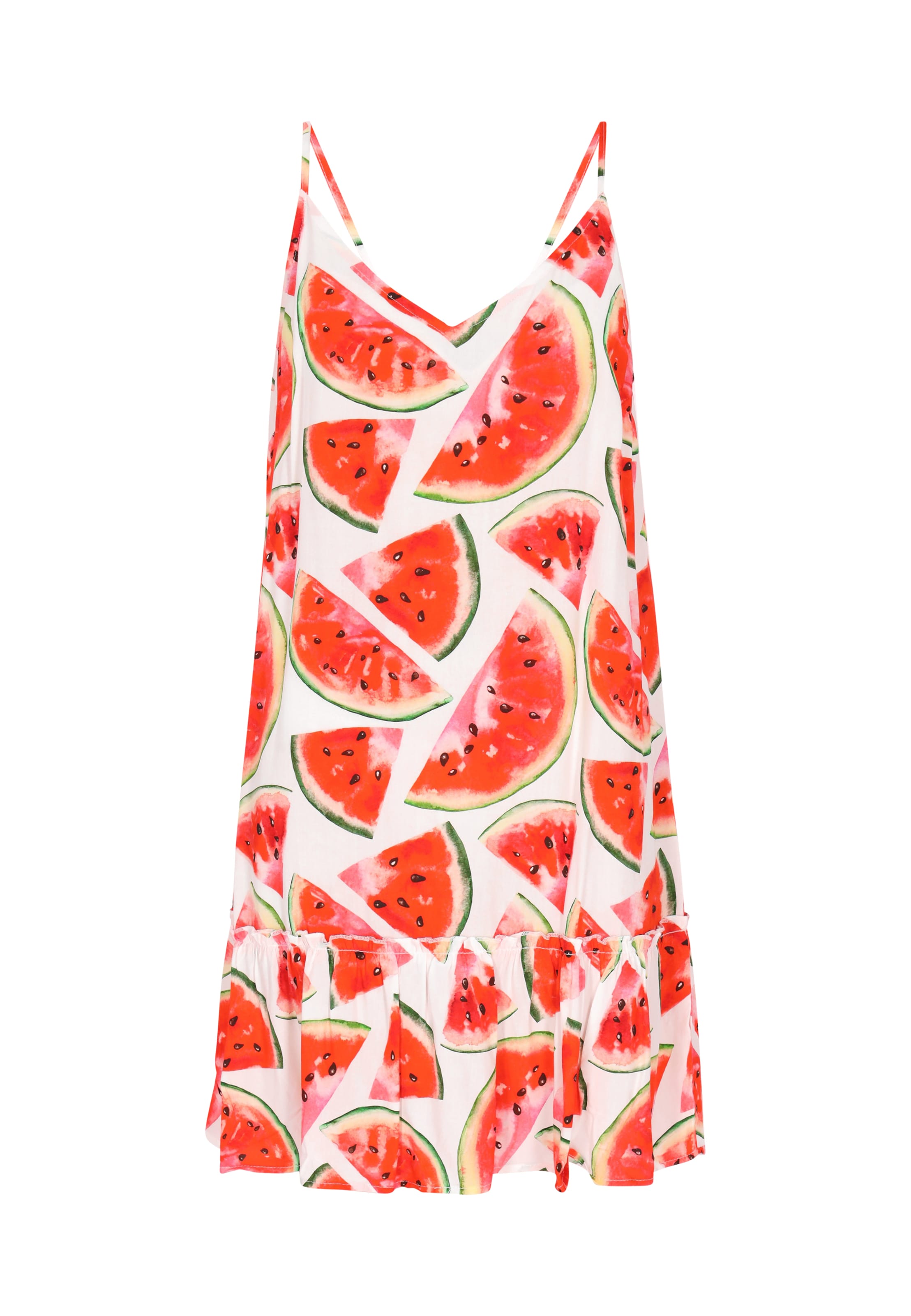 swirly Suvekleit, värv punane: eest vaates