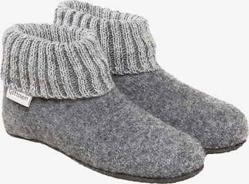 Gottstein Slippers 'Alpine Boot FE' in Grey: front
