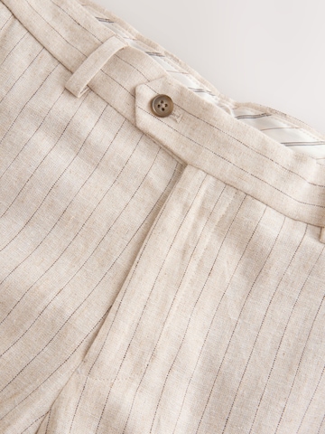 Next Slim fit Pleated Pants in Beige