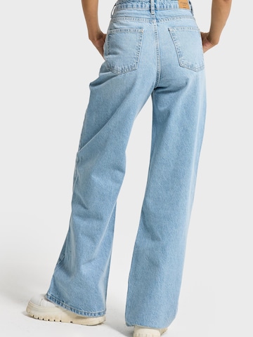 IT'S BASIC Wide leg Jeans 'Olea Wide High Rise Jeans' in Blue