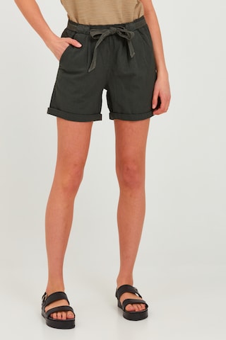 Oxmo Loose fit Pants 'OXLINA' in Grey: front