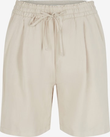 TOM TAILOR Pleat-front trousers in Beige: front