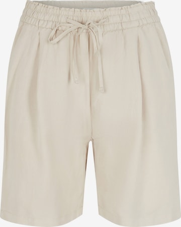 TOM TAILOR Pleat-Front Pants in Beige: front