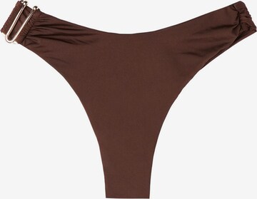 CALZEDONIA Bikini Bottoms in Brown: front