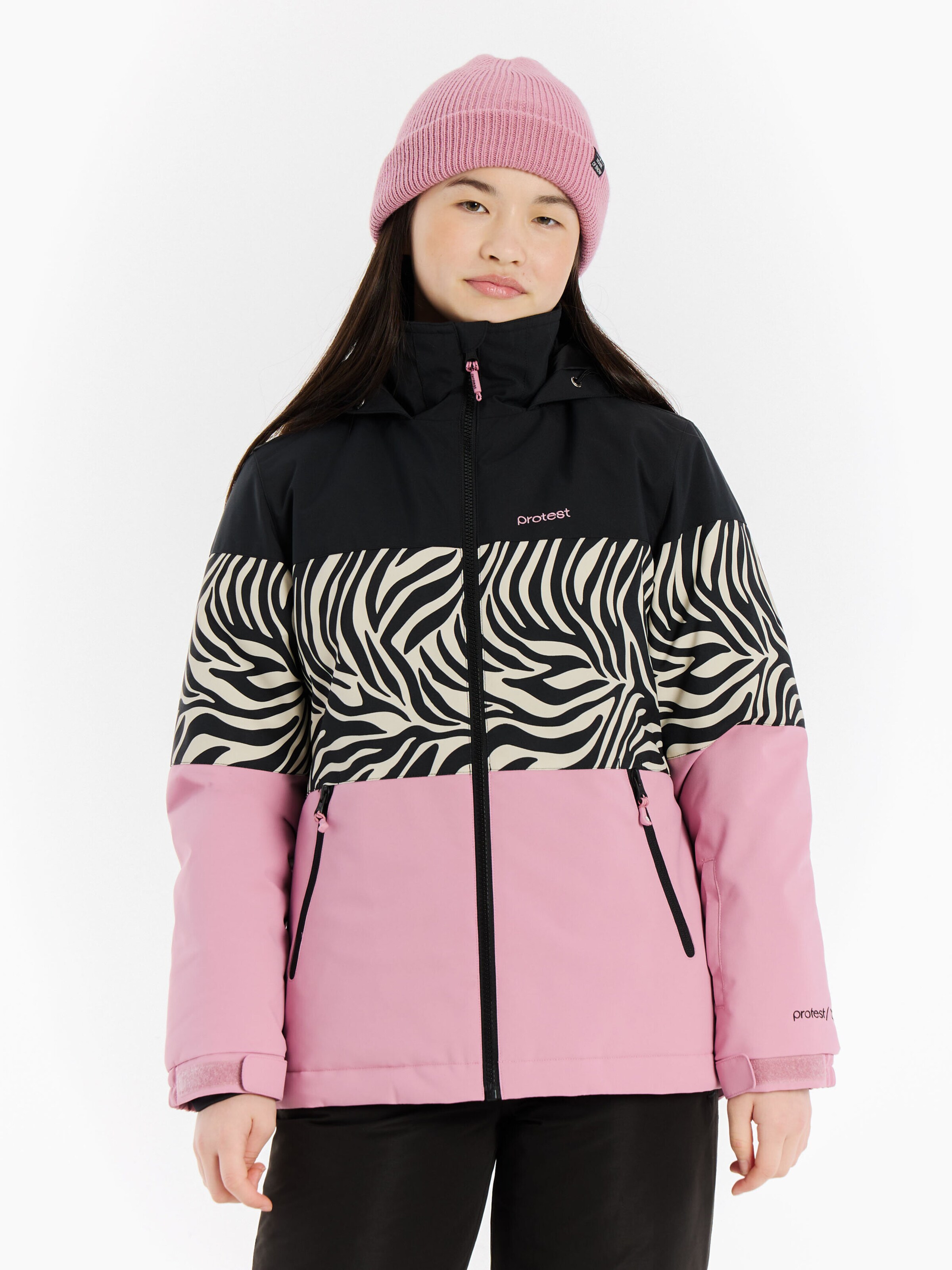 PROTEST Sports jacket 'PRTMorena JR' in Pink: front