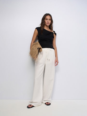 Salsa Jeans Regular Hosen High Rise in Weiß