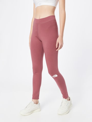 THE NORTH FACE Skinny Leggingsit värissä punainen: edessä