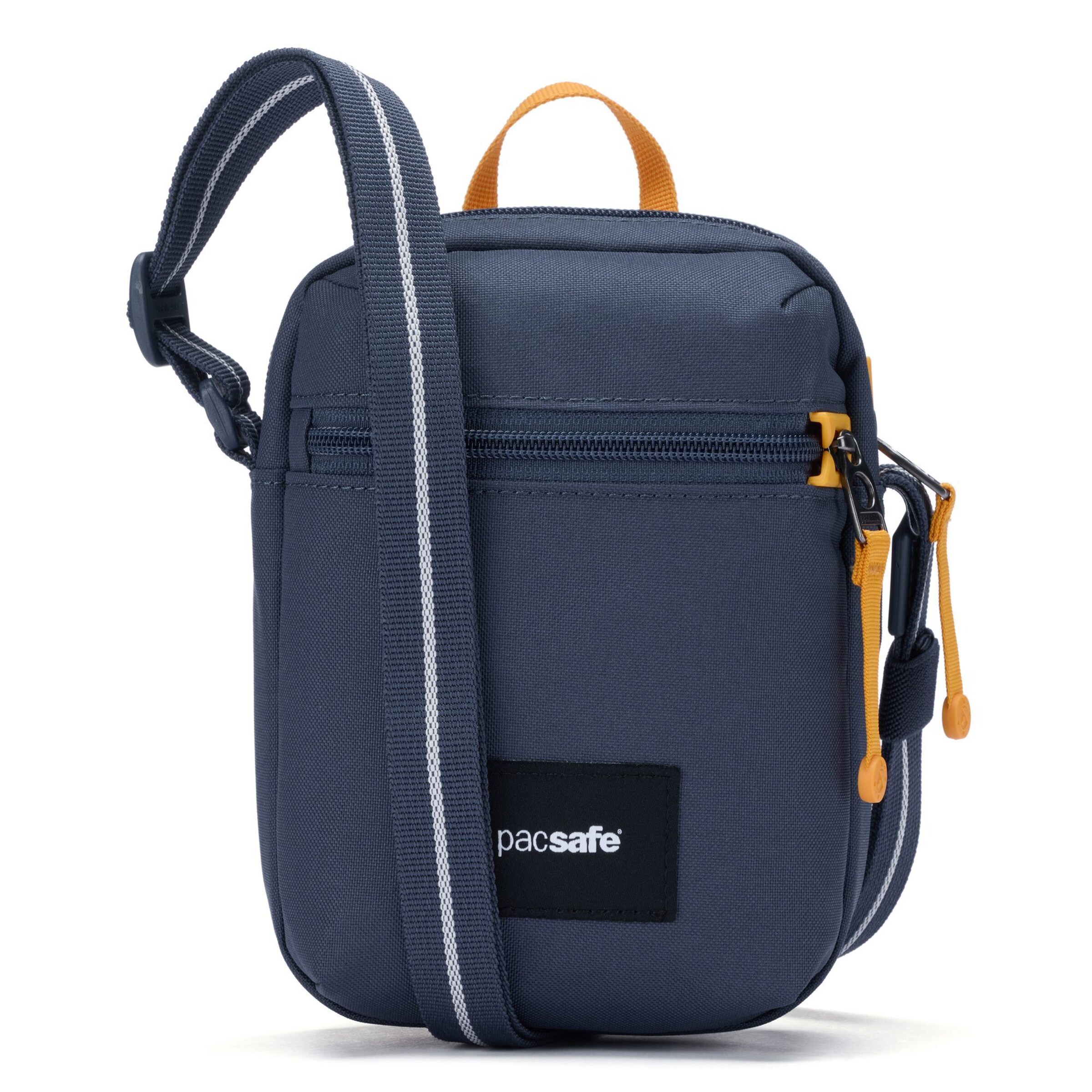 Borsa a tracolla 'Go' di Pacsafe in blu: frontale
