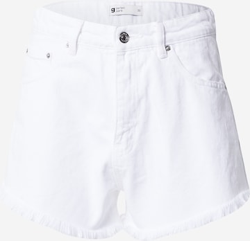 Loosefit Jean Gina Tricot en blanc : devant