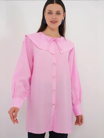 Bigdart - Blusa em rosa: frente
