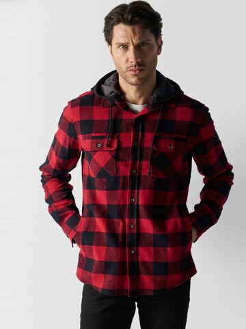 KOROSHI Between-season jacket in Red: front