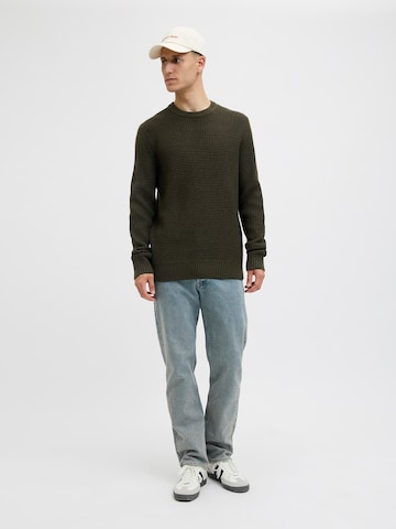 Pulover 'JJGLOBAL' de la JACK & JONES pe verde