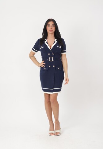 Elara Blousejurk in Blauw: voorkant