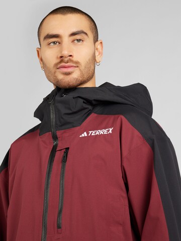 ADIDAS TERREX Athletic Jacket in Red