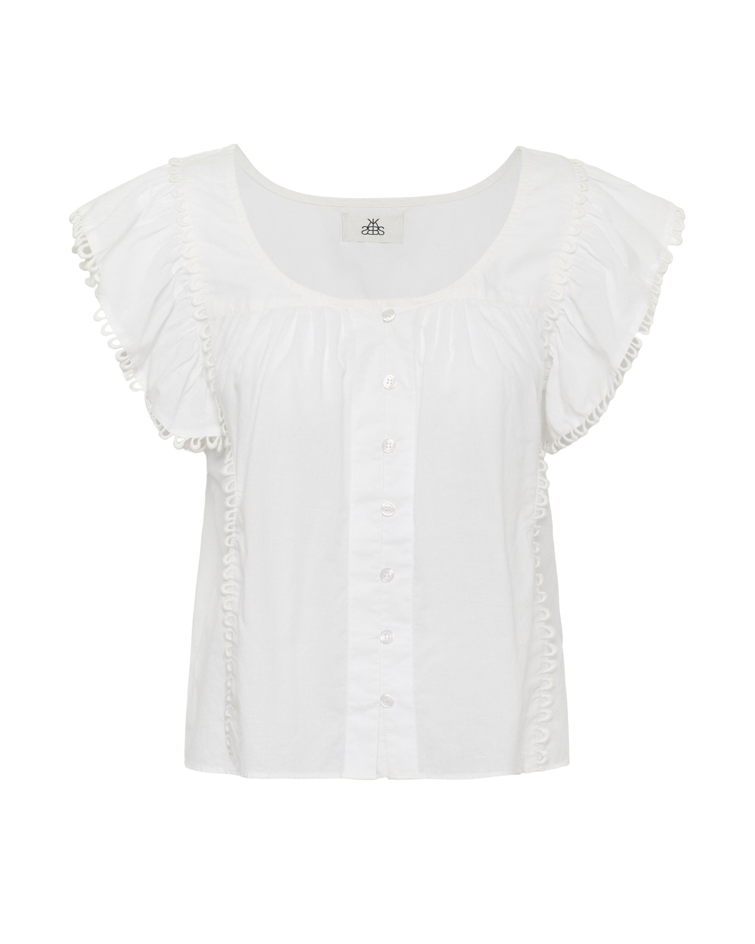 KAREN BY SIMONSEN Blouse 'Fry' in Wit: voorkant