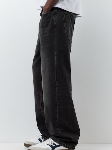 Pull&Bear Baggy Farmer - fekete