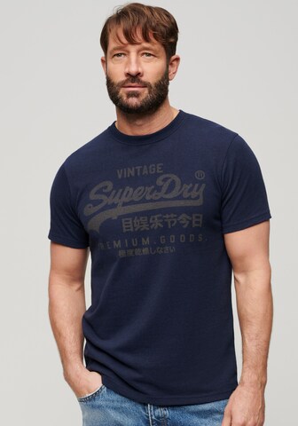 Superdry & Co T-Shirt 'Heritage' in Blau: Vorderseite