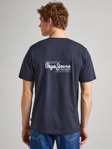 Pepe Jeans - Camiseta 'Single Cliford' en azul: frente