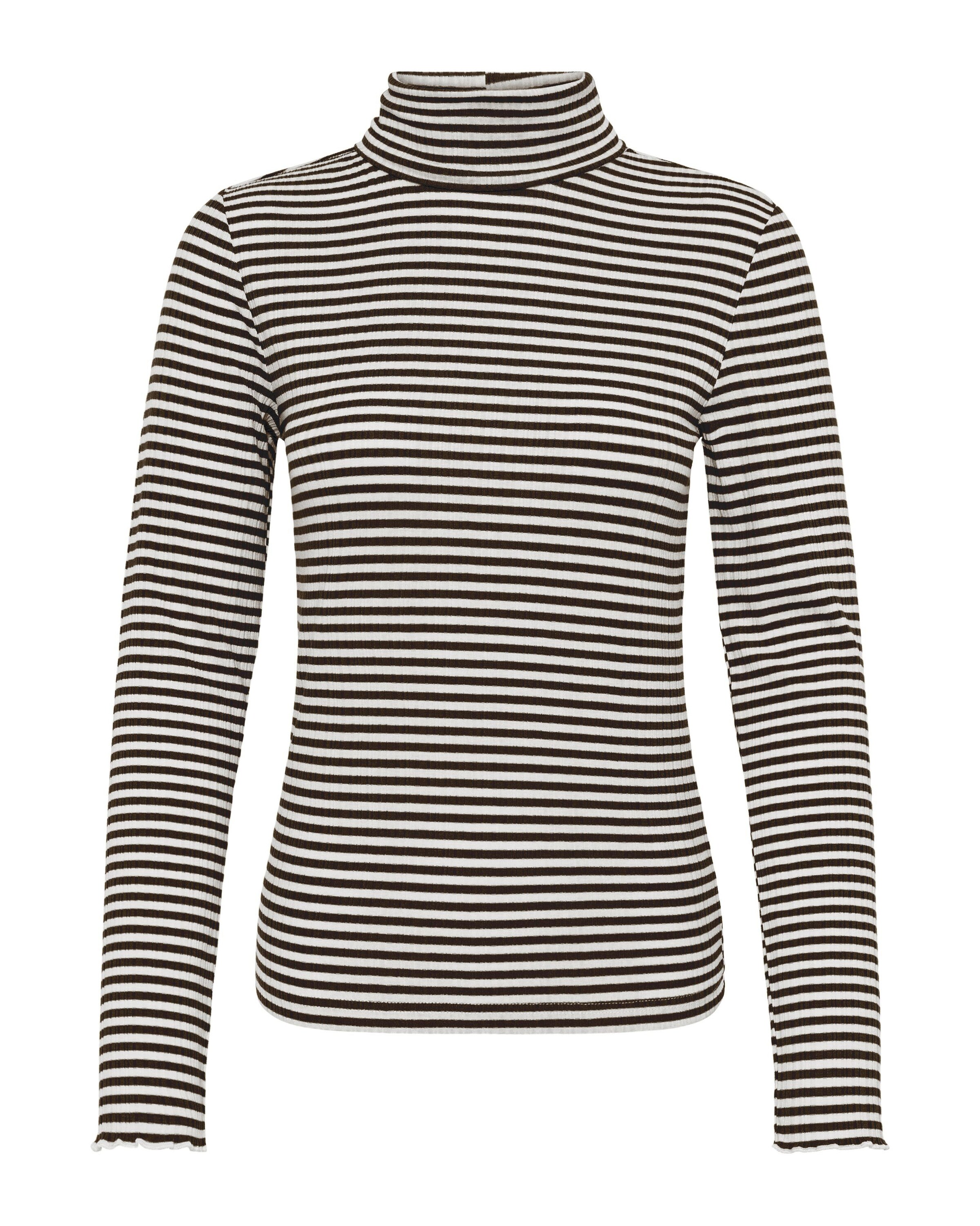ICHI - Camisa 'CELLA ' em castanho: frente