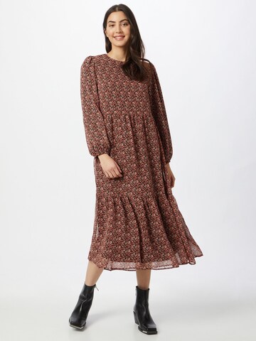 DeFacto Dress 'Kol Detaylı Dokuma Elbise' in Brown: front