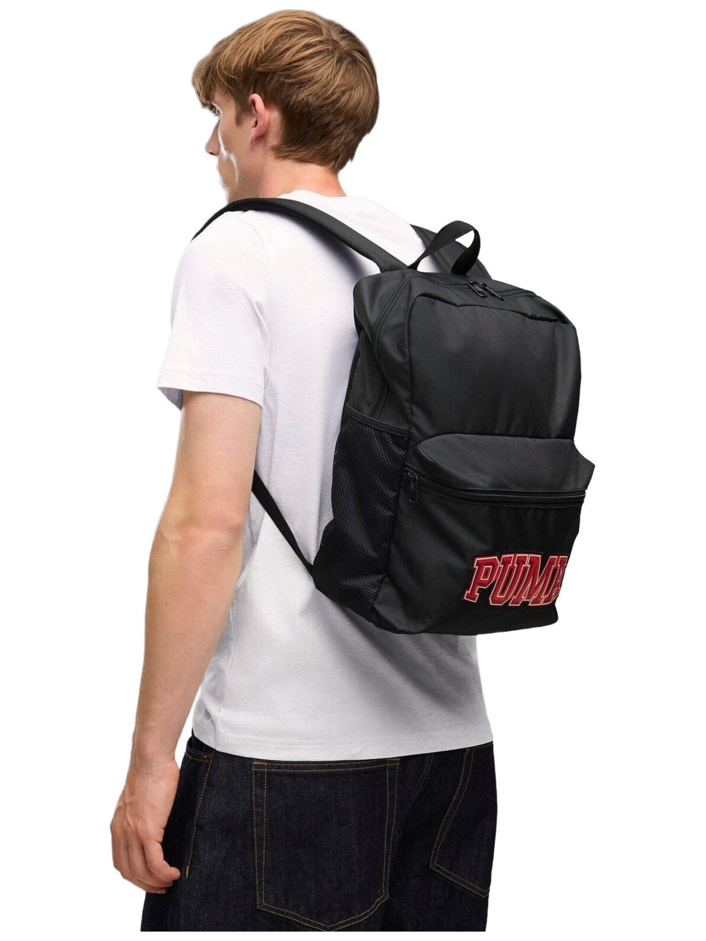 PUMA - Mochila 'Puma Phase Varsity Backpack 18L' en negro: frente