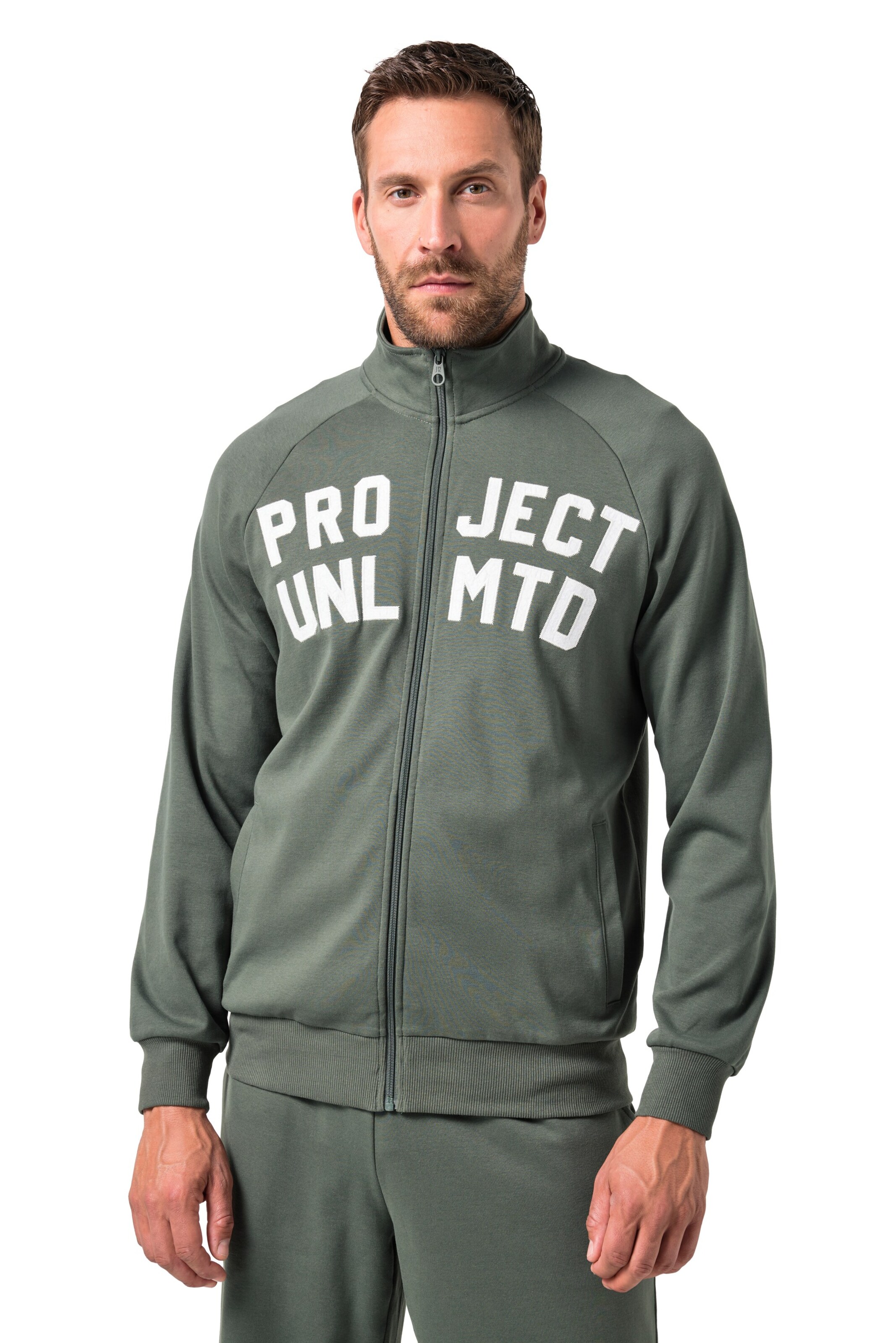JAY-PI Sweat jacket in Green: front