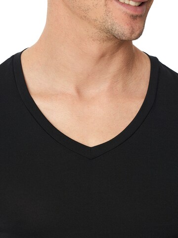 SCHIESSER Shirt ' Premium Modal ' in Black