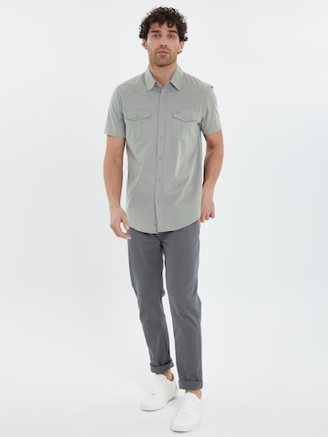 Threadbare Regular fit Button Up Shirt 'Furore' in Grey