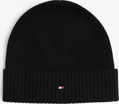 TOMMY HILFIGER Bonnet en bleu foncé / rouge vif / noir / blanc, Vue avec produit