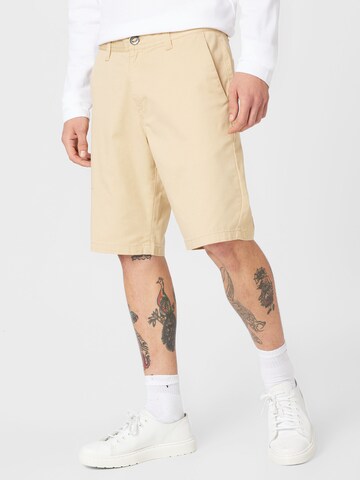 regular Pantaloni chino di Volcom in beige: frontale