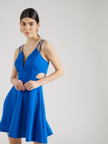 Robe de cocktail 'MILLY' WAL G. en bleu : devant