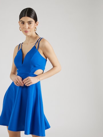 Robe de cocktail 'MILLY' WAL G. en bleu : devant